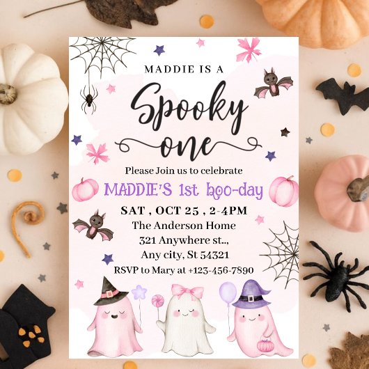 Spooky Halloween 1e verjaardag Kaart