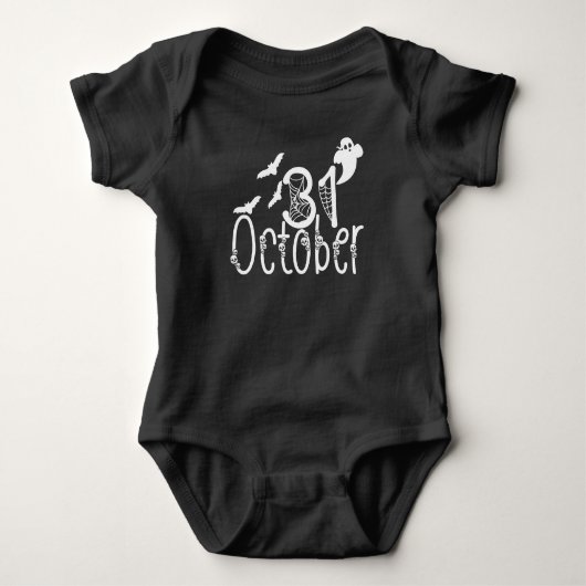 Spooky Halloween 31 oktober Romper (Voorkant)