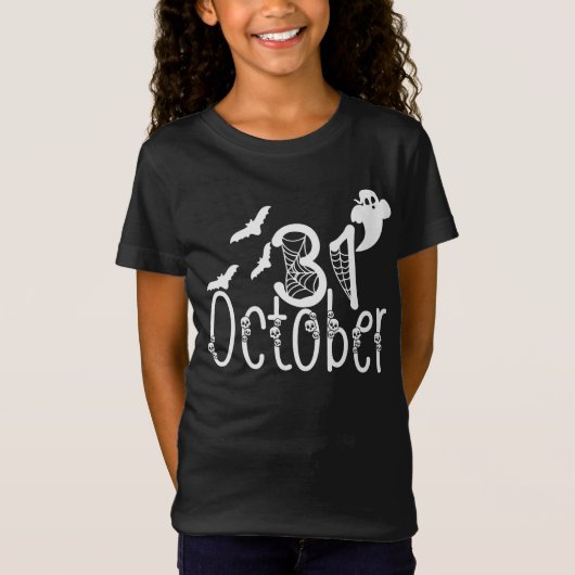 Spooky Halloween 31 oktober T-shirt (Voorkant)