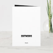 Spooky Halloween, 5 "x 7" Gevouwen Wenskaart Kaart (Achterkant)