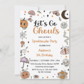 Spooky Halloween 5e verjaardag Party uitnodiging (Voorkant)