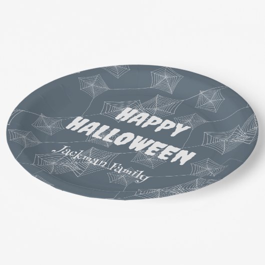 Spooky Halloween aanpasbaar Papieren Bordje (Gekanteld)