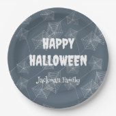 Spooky Halloween aanpasbaar Papieren Bordje (Voorkant)