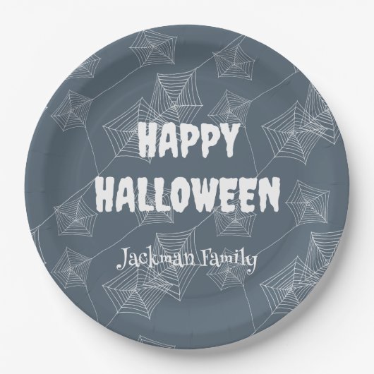 Spooky Halloween aanpasbaar Papieren Bordje (Voorkant)