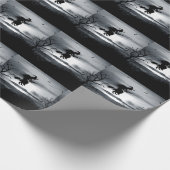 Spooky Halloween achtergrond ontwerp Cadeaupapier (Hoek)