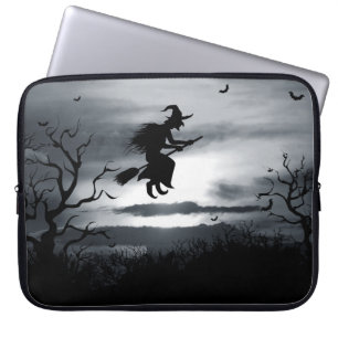 Spooky Halloween achtergrond  ontwerp Laptop Sleeve