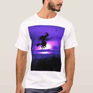Spooky Halloween achtergrondontwerp. T-shirt