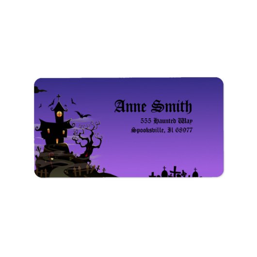 Spooky Halloween Adresetiketten Etiket (Voorkant)