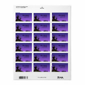 Spooky Halloween Adresetiketten Etiket (Full Sheet)