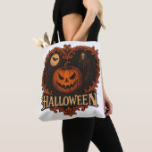 Spooky Halloween All-Over Print Shoulder Tote Bag  (Dichtbij)