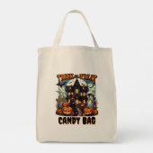 Spooky Halloween avond met trick or treat plezier Tote Bag (Achterkant)