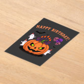 Spooky Halloween B-day Pumpkin Cake & Ghosts Acryl Uitnodigingen (Laagn)