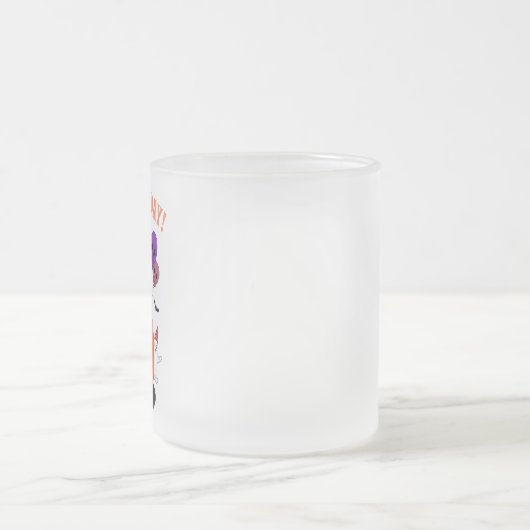 Spooky Halloween B-day Pumpkin Cake & Ghosts Matglas Koffiemok (Center)