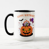 Spooky Halloween B-day Pumpkin Cake & Ghosts Mok (Links)