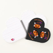 Spooky Halloween B-day Pumpkin Cake & Ghosts Notitieboek (Binnen)