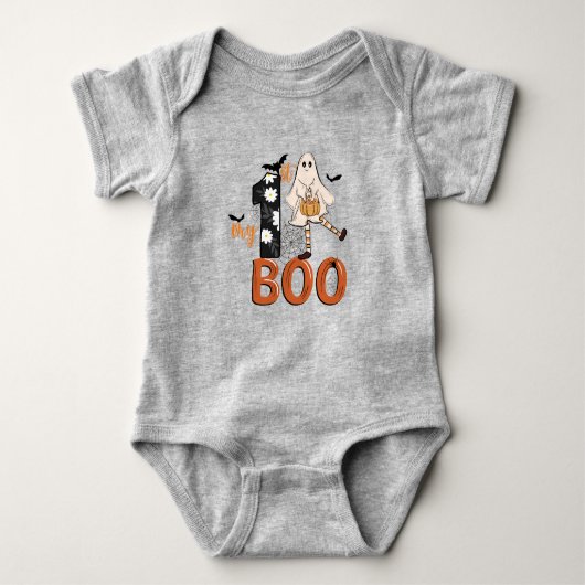 Spooky Halloween Baby Bodysuit (Voorkant)