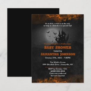Spooky Halloween Baby shower Invitation Uitnodiging Briefkaart