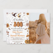 Spooky Halloween Baby shower Party Foto Kaart (Voorkant)