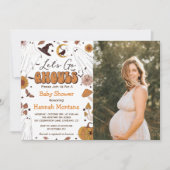 Spooky Halloween Baby shower Party Foto Kaart (Voorkant)