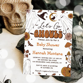 Spooky Halloween Baby shower Party Kaart