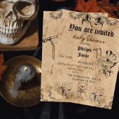  spooky, halloween baby shower-uitnodiging kaart