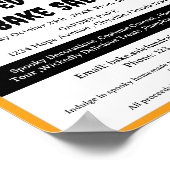 Spooky Halloween Bake Sale Fundraiser Poster (Hoek)