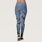 Spooky Halloween Bars Fool Moon Leggings (Achterkant)