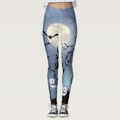 Spooky Halloween Bars Fool Moon Leggings (Voorkant)