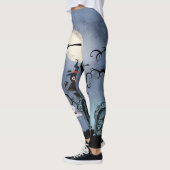 Spooky Halloween Bars Fool Moon Leggings (Links)