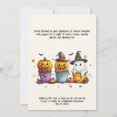 Spooky HALLOWEEN BASH Invitation Kaart (Achterkant)