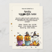 Spooky HALLOWEEN BASH Invitation Kaart (Voorkant / Achterkant)