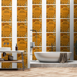 Spooky Halloween Bash Uitnodigen | Geesten en game Behang