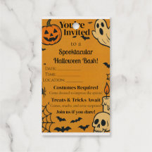 Spooky Halloween Bash Uitnodigen | Geesten en game