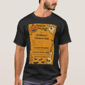 Spooky Halloween Bash Uitnodigen | Geesten en game T-shirt (Voorkant)
