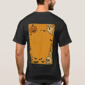 Spooky Halloween Bash Uitnodigen | Geesten en game T-shirt (Achterkant)