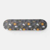 Spooky Halloween Bat Ghost Cauldron Pattern Persoonlijk Skateboard (Horizontaal)