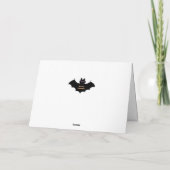 Spooky Halloween Bat Groeten Kaart (Achterkant)