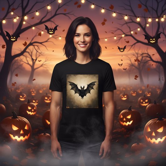 Spooky  Halloween Bat ontwerp T-shirt