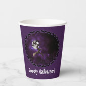 Spooky Halloween Bats & Full Moon Party Papieren Bekers (Voorkant)