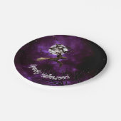 Spooky Halloween Bats & Full Moon Party Papieren Bordje (Gekanteld)