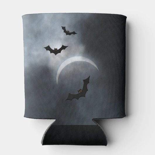 Spooky Halloween Bats in Eclipse Blikjeskoeler (Achterkant)