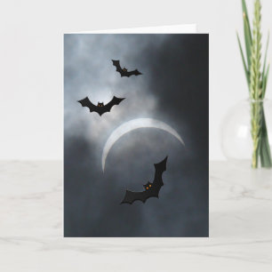 Spooky Halloween Bats in Eclipse Kaart