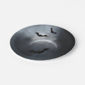 Spooky Halloween Bats in Eclipse Papieren Bordje (Gekanteld)