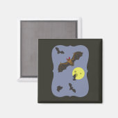 Spooky Halloween Bats Magneet (Voorkant / Achterkant)