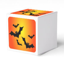 Spooky Halloween Bats Oranje lucht