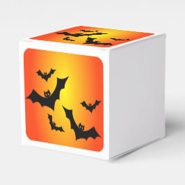 Spooky Halloween Bats Oranje lucht Bedankdoosjes