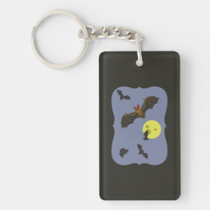 Spooky Halloween Bats Sleutelhanger
