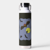 Spooky Halloween Bats Waterfles (Voorkant)