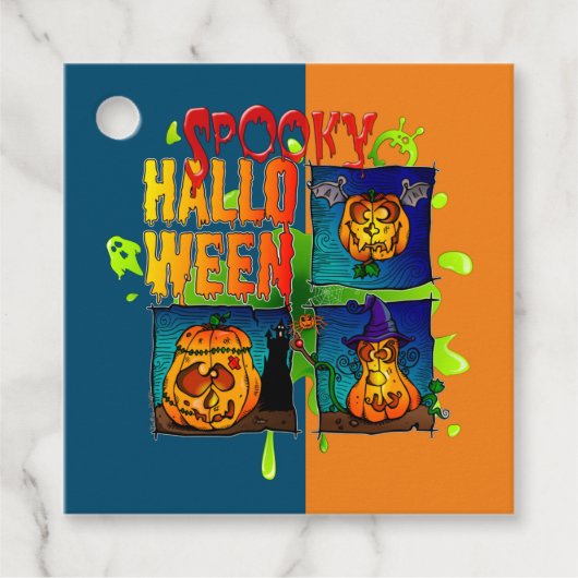 Spooky Halloween Bedankjes Labels (Voorkant)