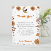 Spooky Halloween  Bedankkaart (Staand voorkant)